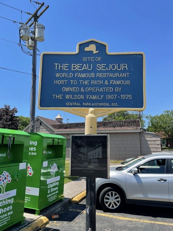 Site of The Beau Sejour Marker with site photo attached image. Click for full size.