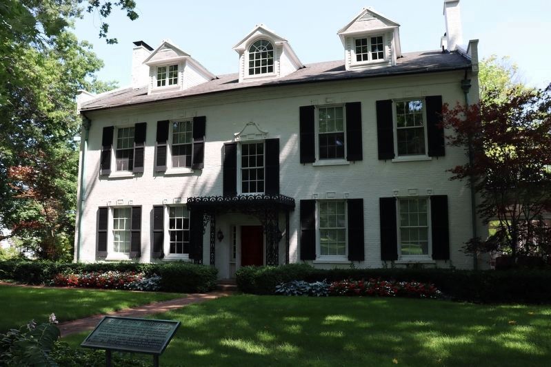 The Elston Homestead and Marker image. Click for full size.
