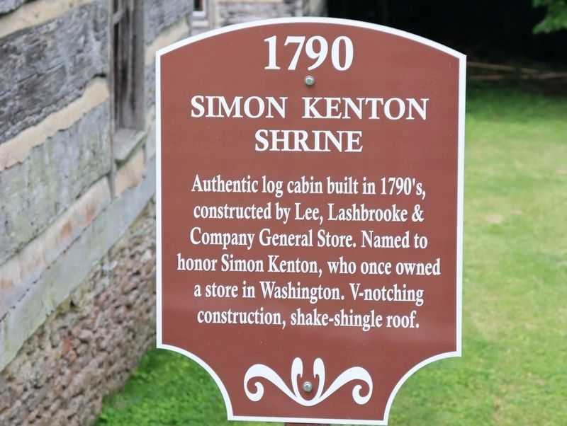 Simon Kenton Shrine Marker image. Click for full size.