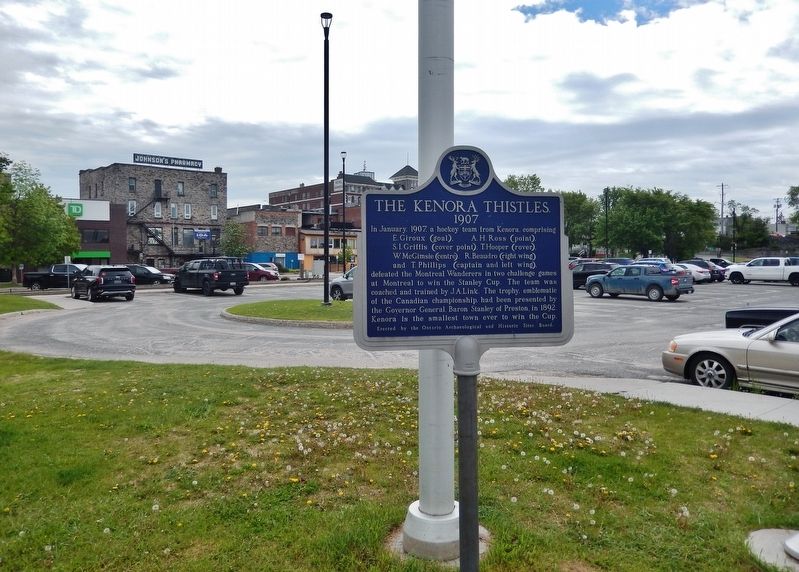 The Kenora Thistles Marker image, Touch for more information