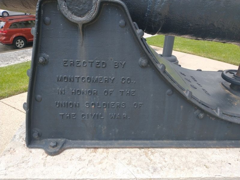 Montgomery County Civil War Cannon Marker image. Click for full size.