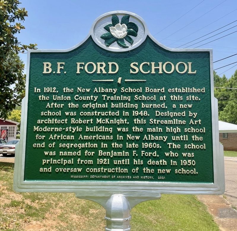 B.F. Ford School Marker image. Click for full size.