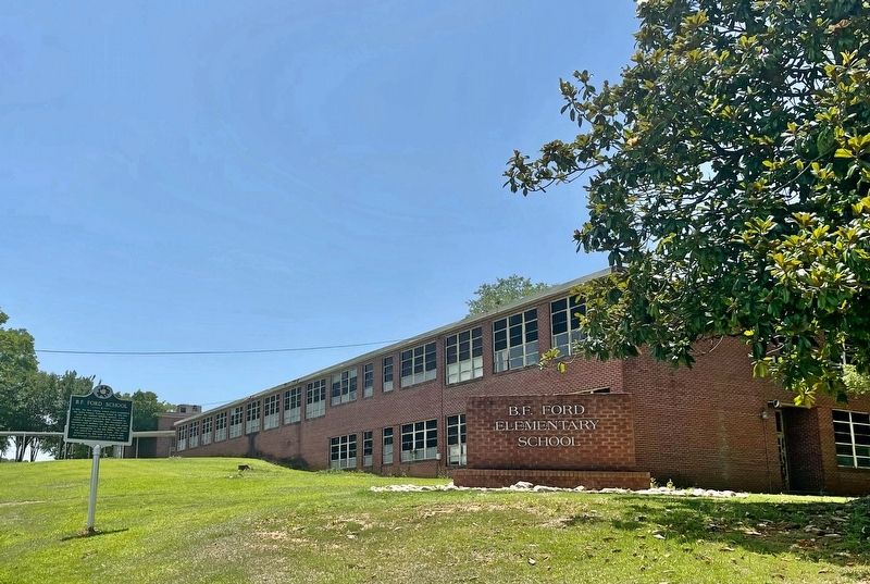 B.F. Ford School and Marker. Click for full size. B.F. Ford School and Marker image. Click for full size.
