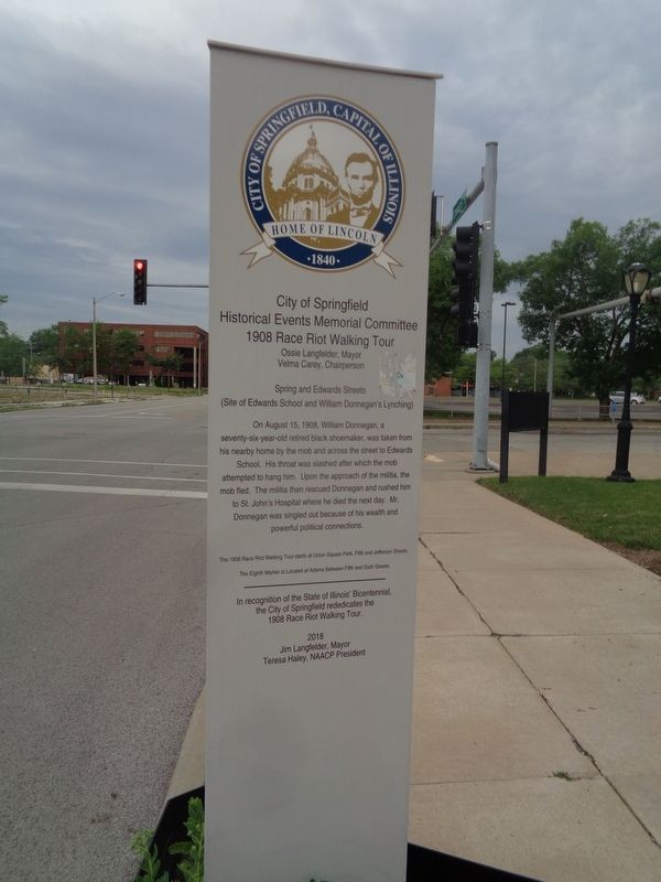 Spring and Edwards Streets Marker image. Click for full size.