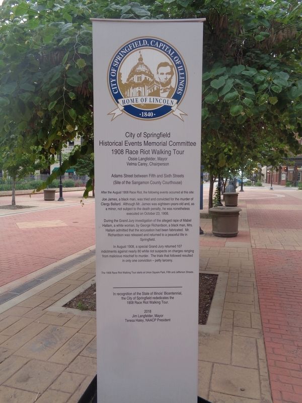 Adams Street Marker. Click for full size. Adams Street Marker image. Click for full size.