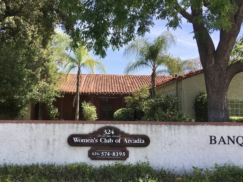 Arcadia Woman’s Club House. Click for full size. Arcadia Woman’s Club House image. Click for full size.