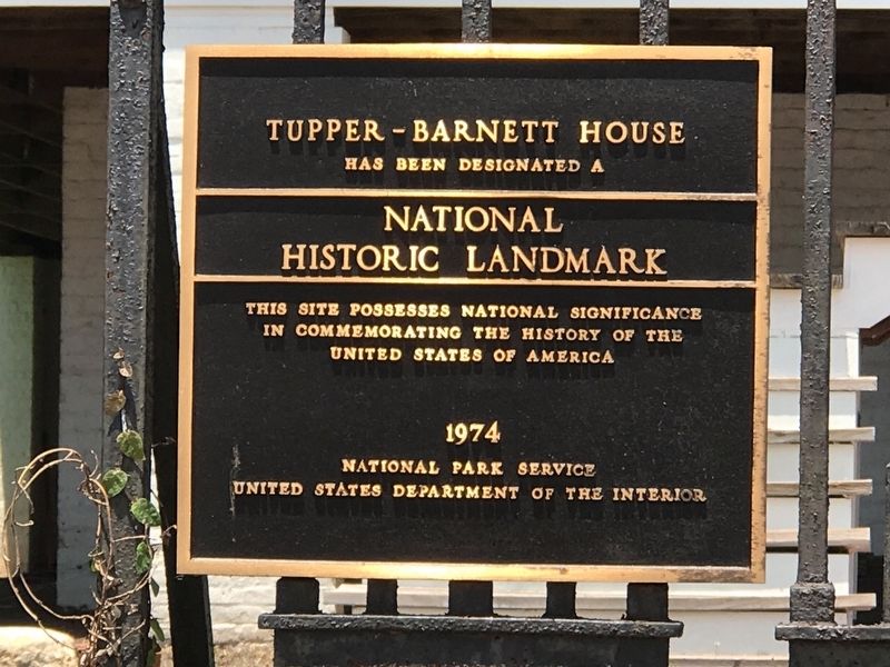 Tupper-Barnett House Marker. Click for full size. Tupper-Barnett House Marker image. Click for full size.