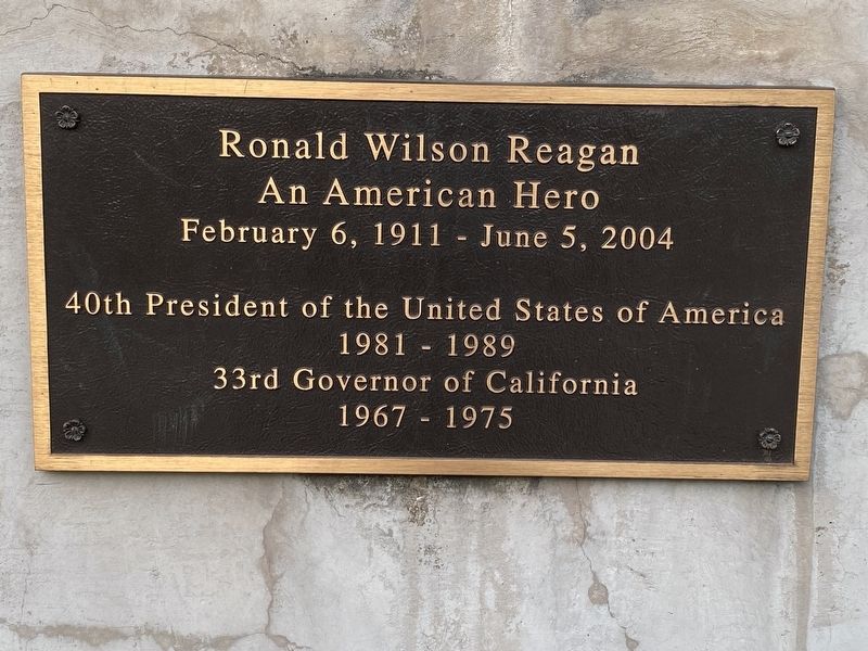 Ronald Wilson Reagan Marker image. Click for full size.