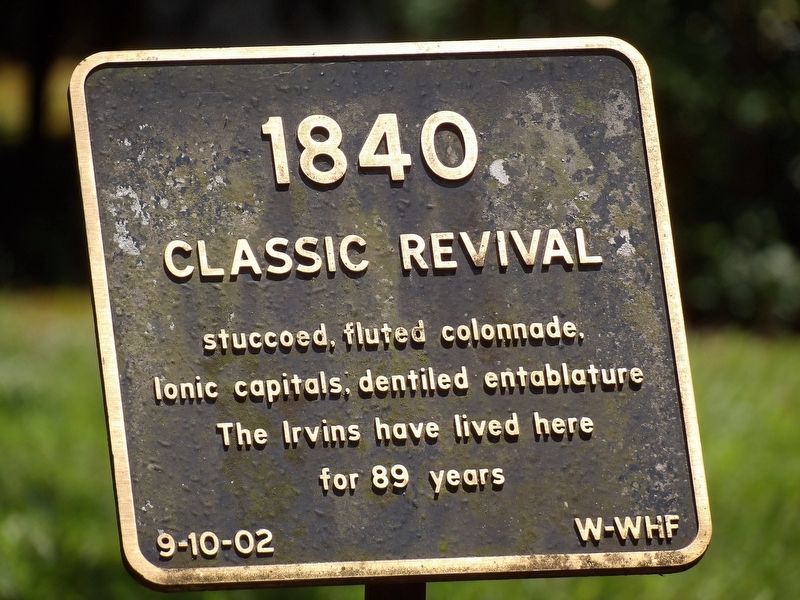 1840 Classic Revival Marker image. Click for full size.