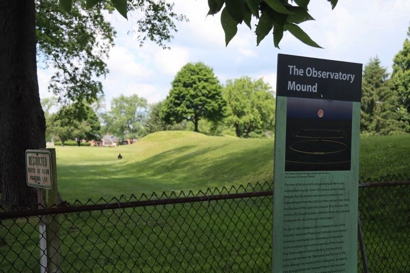 The Observatory Mound Marker. Click for full size. The Observatory Mound Marker image. Click for full size.