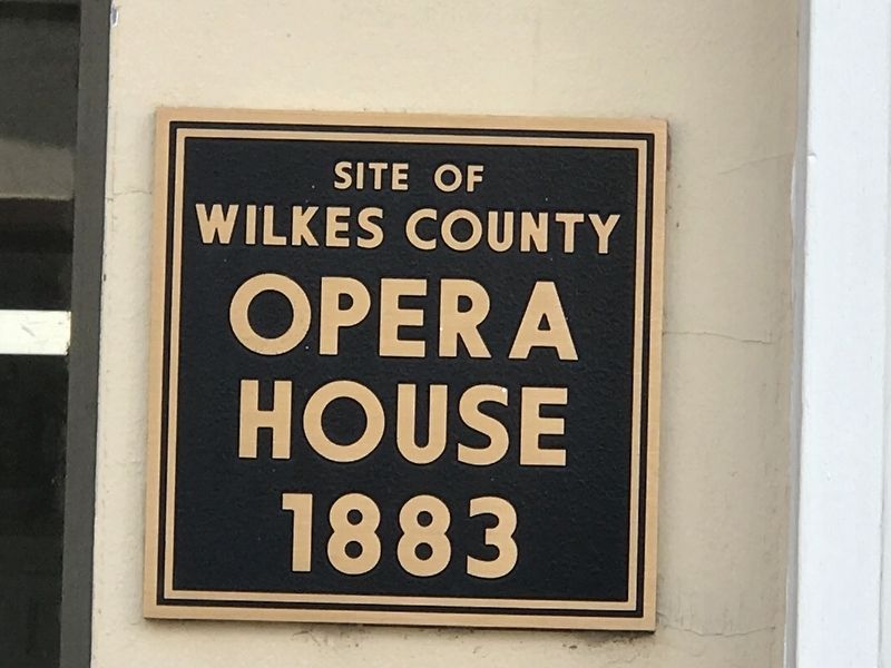 Site of Wilkes County Opera House Marker image. Click for full size.