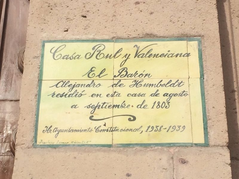 Von Humboldt in Guanajuato Marker image. Click for full size.