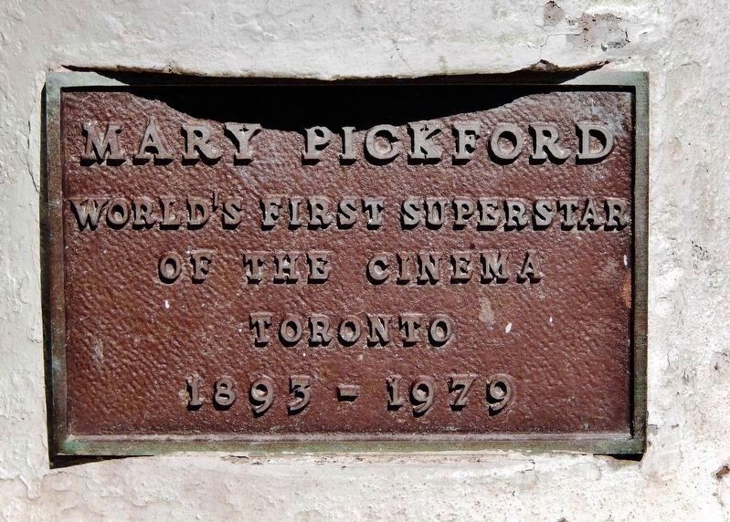 Mary Pickford Plaque image. Click for full size.