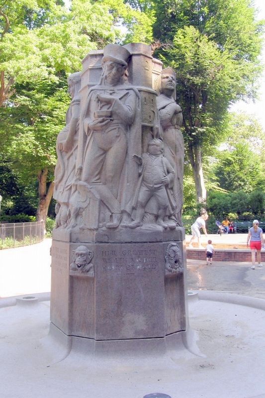 Loeb Memorial Fountain, panel 5 image. Click for full size.