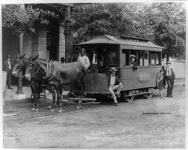 Washington Street Railroad image. Click for full size.