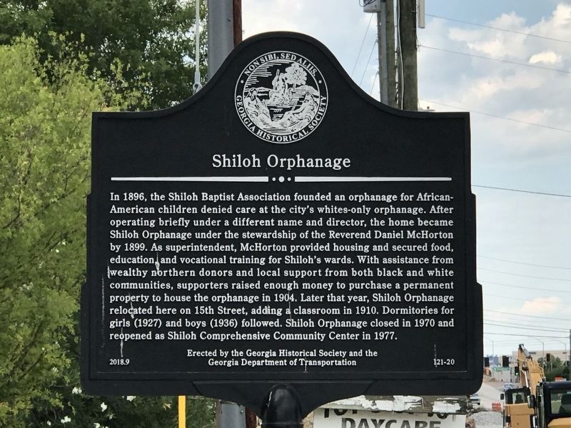 Shiloh Orphanage Marker image. Click for full size.