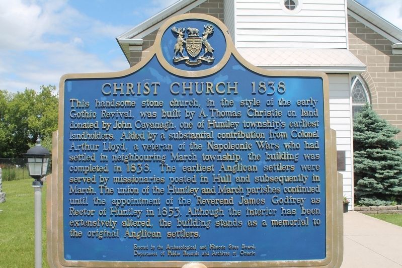 Christ Church 1838 Marker. Click for full size. Christ Church 1838 Marker image. Click for full size.
