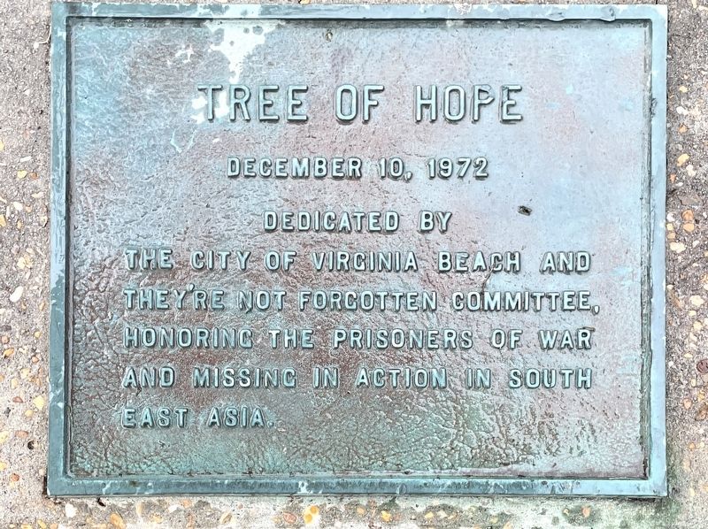 Tree of Hope Marker image. Click for full size.