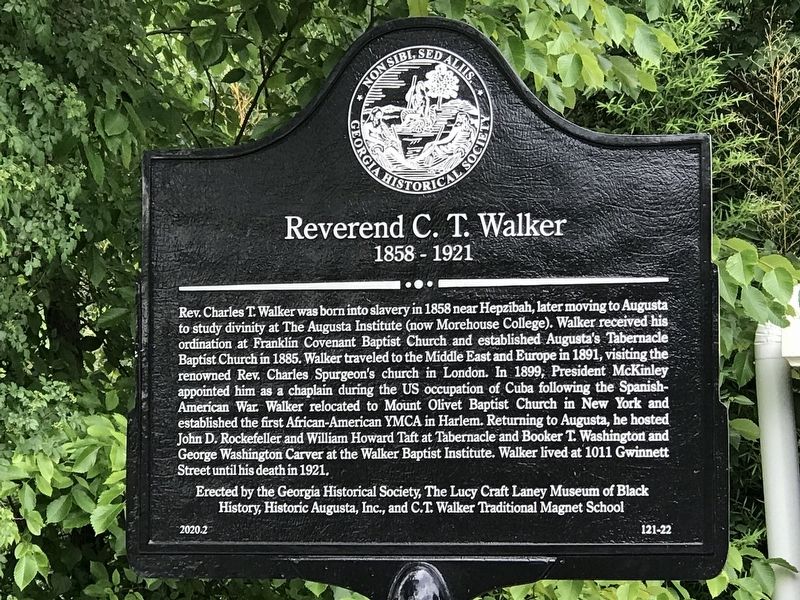 Reverend C.T. Walker Marker image. Click for full size.