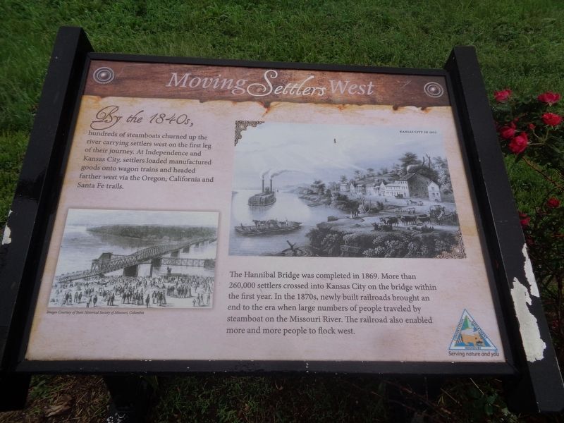 Moving Settlers West Marker image. Click for full size.
