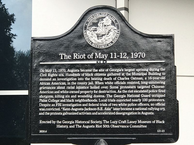 The Riot of May 11-12, 1970 Marker. Click for full size. The Riot of May 11-12, 1970 Marker image. Click for full size.