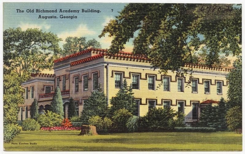 Old Richmond Academy Building Postcard image. Click for full size.