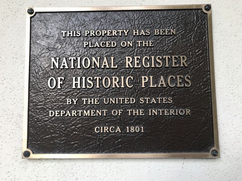 The Old Government House National Register plaque image. Click for full size.
