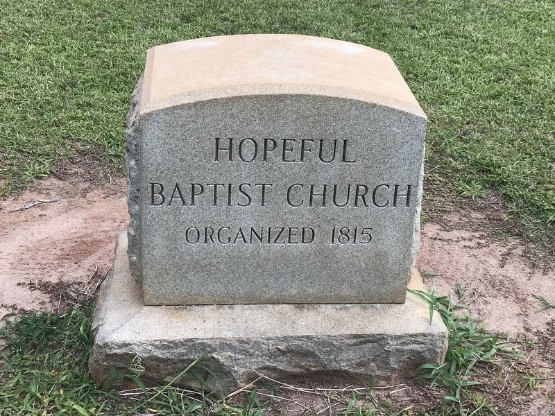 Hopeful Baptist Church Marker image. Click for full size.