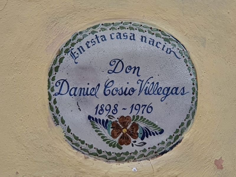 Daniel Cosio Villegas Marker image. Click for full size.