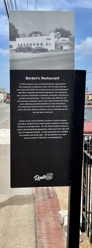 Borden's Restaurant Marker image. Click for full size.
