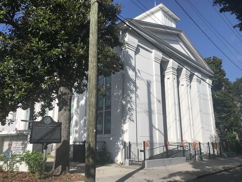 First Bryan Baptist Church Marker image. Click for full size.