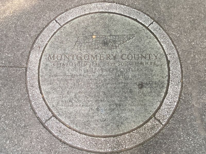 Montgomery County Marker image. Click for full size.