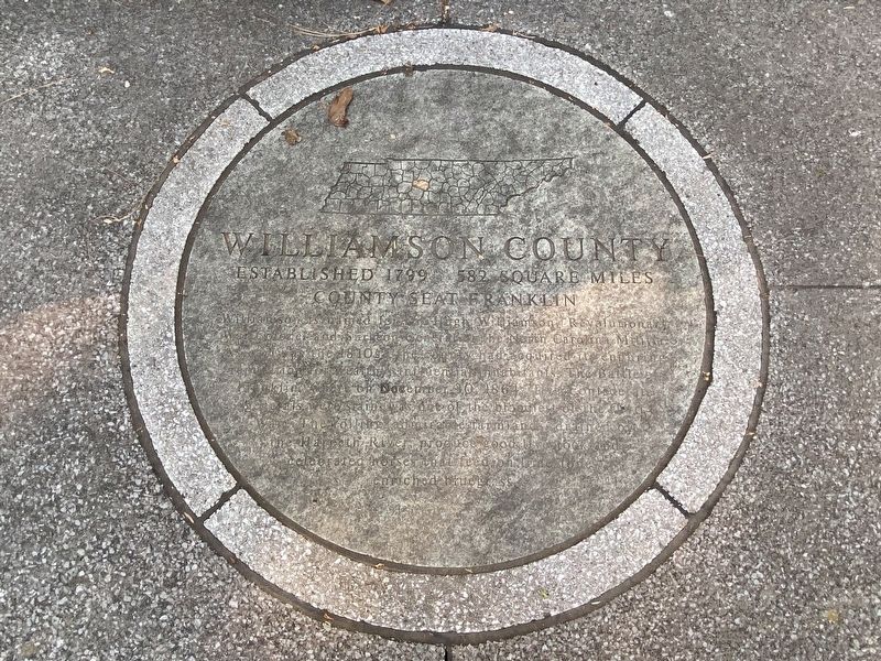 Williamson County Marker image. Click for full size.