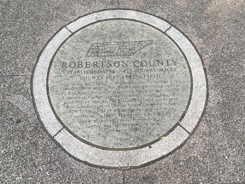 Robertson County Marker image. Click for full size.