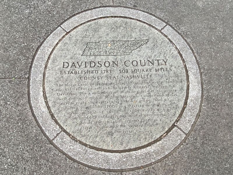 Davidson County Marker image. Click for full size.