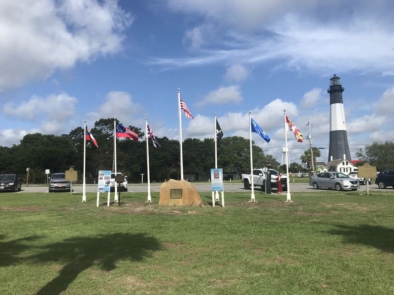 H.M.S. Otranto and Fort Screven Marker image. Click for full size.