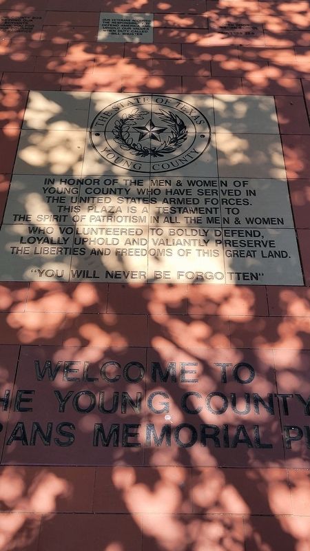 Young County Armed Forces Memorial. Click for full size. Young County Armed Forces Memorial image. Click for full size.