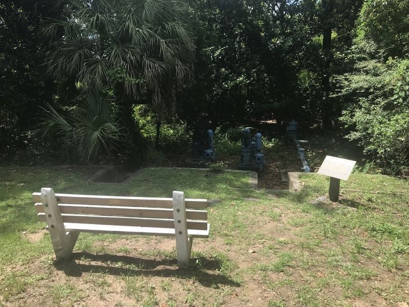 The Old Bonaventure Waterworks and Garden Marker image. Click for full size.