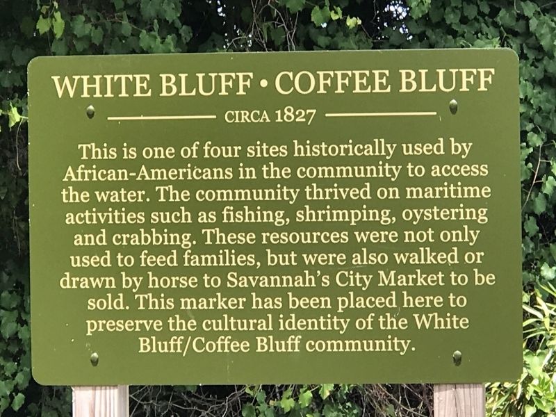 White Bluff  Coffee Bluff Marker image. Click for full size.