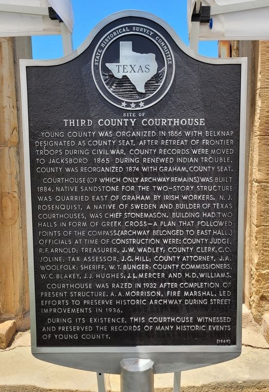 Site of Third County Courthouse Marker image. Click for full size.