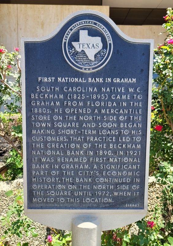 First National Bank in Graham Marker image. Click for full size.