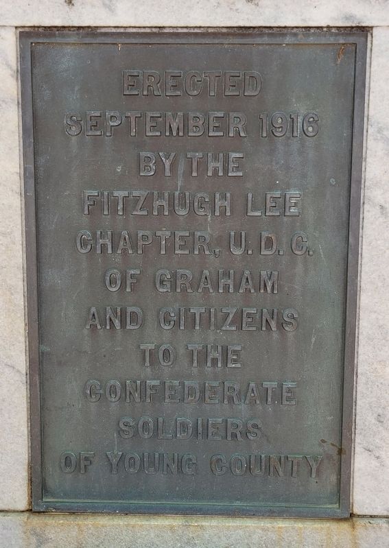 To the Confederate Soldiers Of Young County Marker image. Click for full size.