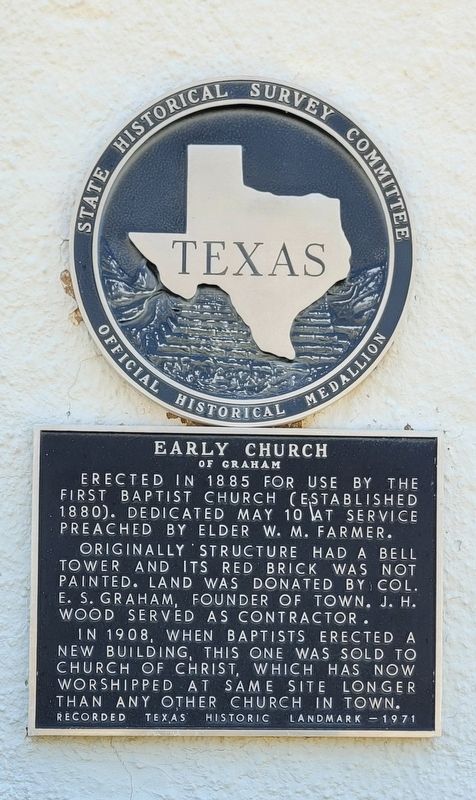 Early Church of Graham Marker image. Click for full size.