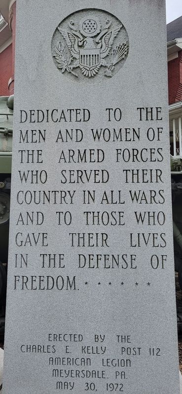Veterans Memorial. Click for full size. Veterans Memorial image. Click for full size.