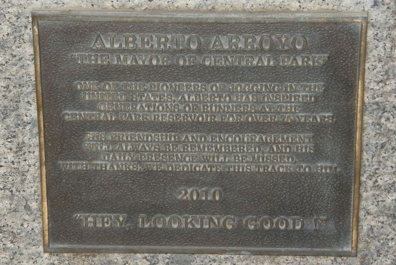 Alberto Arroyo plaque image. Click for full size.