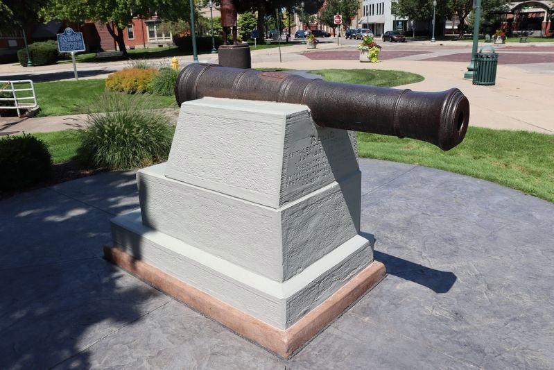 Relic of the Battle of the Raisin Memorial. Click for full size. Relic of the Battle of the Raisin Memorial image. Click for full size.