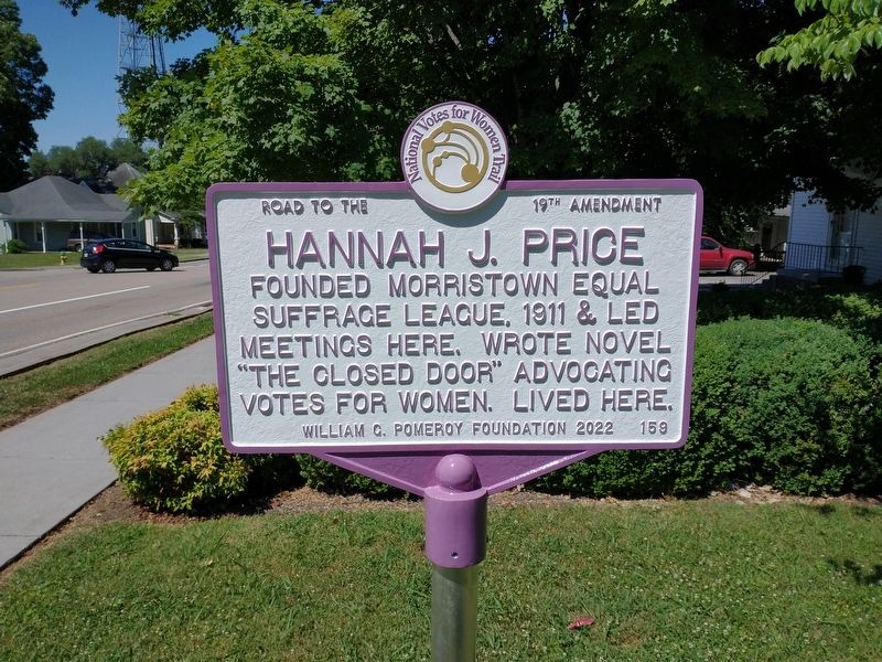 Hannah J. Price Marker image. Click for full size.