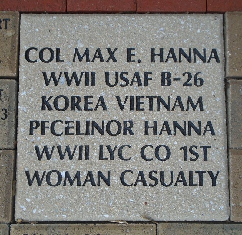 PFC Elinor Hanna Marker. Click for full size. PFC Elinor Hanna Marker image. Click for full size.