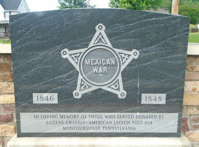Mexican War Memorial. Click for full size. Mexican War Memorial image. Click for full size.