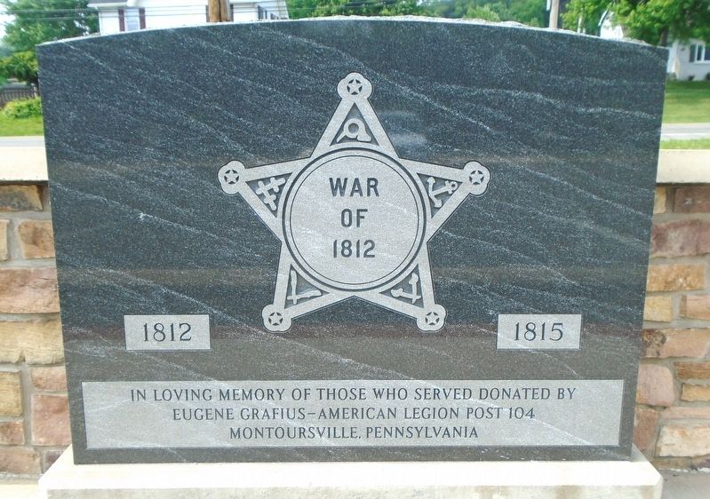 War of 1812 Memorial. Click for full size. War of 1812 Memorial image. Click for full size.